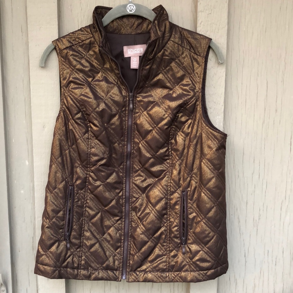 Chico’s Quilted Vest - Picture 2 of 8